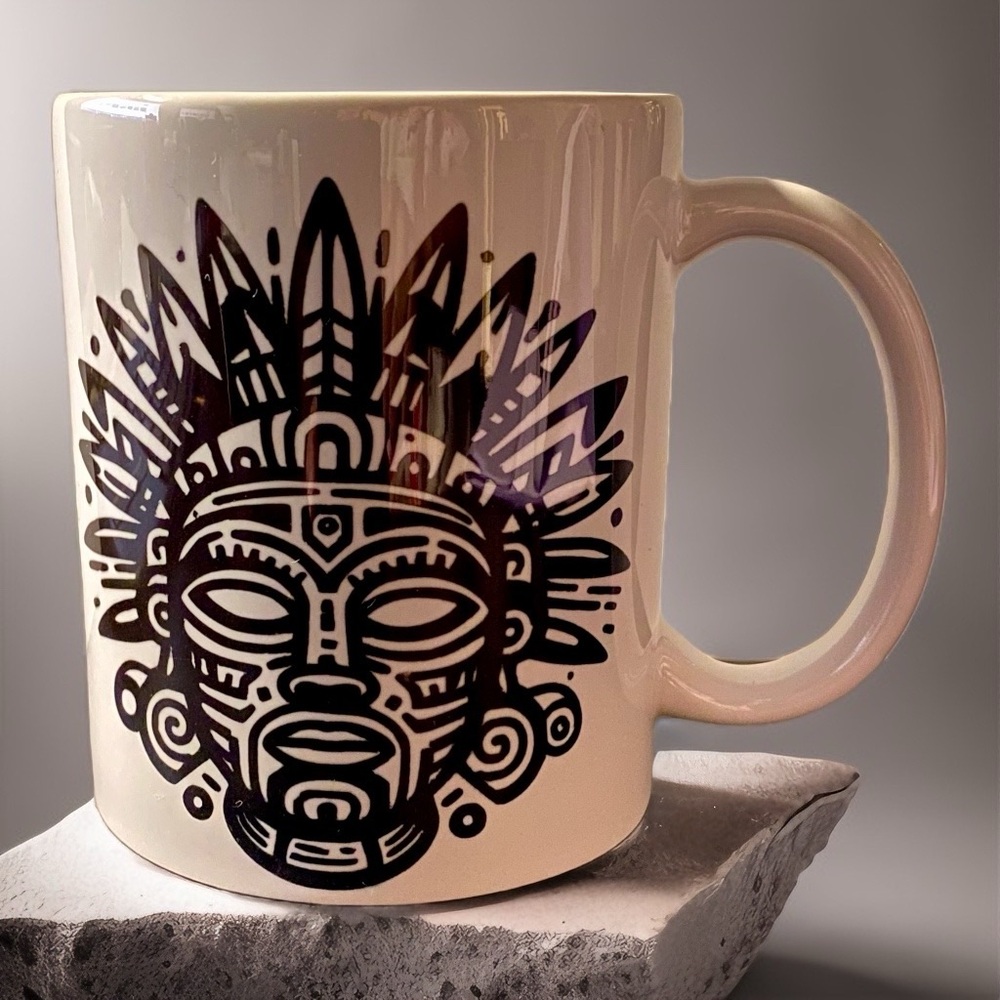 Aztec Face Mask Mug